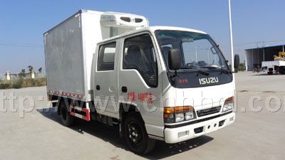 慶鈴五十鈴100P國(guó)四雙排座冷藏車