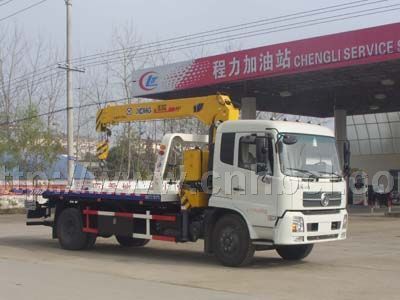 國四東風(fēng)天錦清障車帶隨車吊