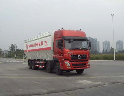 東風(fēng)天龍前四后八散裝飼料運(yùn)輸車